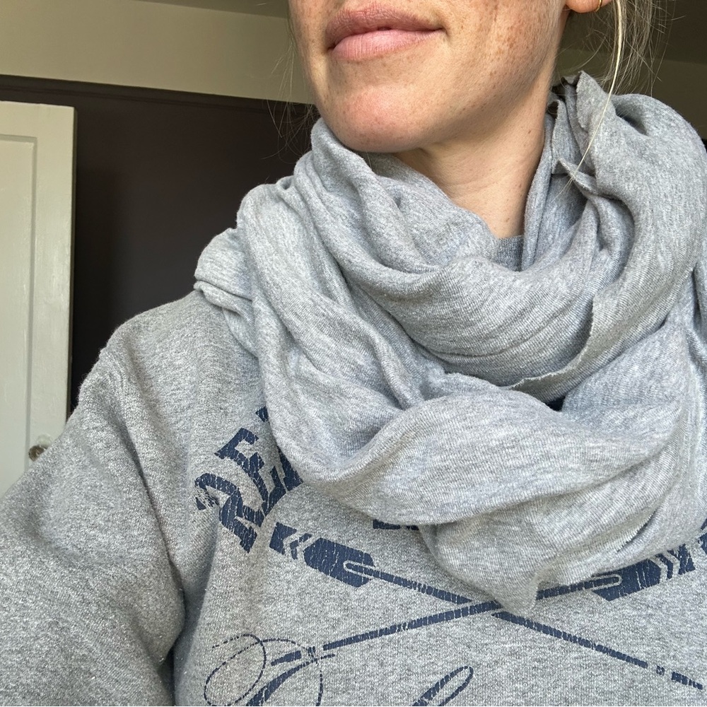 Gray Infinity Scarf - Picture 2 of 4